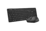 A4TCH FG2300 Air  2.4G Wireless Combo Desktop Keyboard & Mouse - Quiet Key - WIN & MAC  Swap  - Multimedia Hot Keys - Compatible with all devices with a Type-C port as MacBook, Chromebook, etc. - Image 2