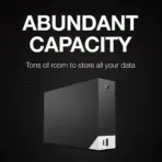 Seagate One Touch Hub 12TB Black Desktop External Hard Drive – Password Protection, AES-256 Hardware Encryption, USB-C & USB 3.0 Hub, PC/Mac, Rescue Services | STLC12000402 - Image 6