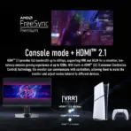 MSI MPG 242R X60N 24-inch FHD Rapid TN Gaming Monitor , 600Hz Refresh, 0.1ms GtG, AMD FreeSync Premium, VESA DisplayHDR 400, USB Hub, HDMI 2.1, DP 1.4, Type-C 98W PD | 6 MONTHS WARRANTY - Image 8