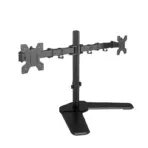 NB M042 Dual Desk Monitor Mount | Fits 17”-32” | 9kg Load per Screen | 360° Rotation | 90° Swivel | Adjustable Height & Tilt | VESA 75/100 | Matte Black Steel - Image 3