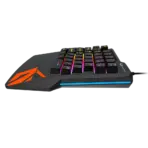 MEETION KB015 One-Handed Wired Gaming Keyboard – Rainbow LED Backlight, 35 Keys, Anti-Ghosting, USB, Ergonomic Design, Plug & Play - Image 7