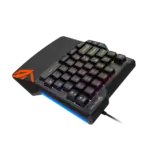 MEETION KB015 One-Handed Wired Gaming Keyboard – Rainbow LED Backlight, 35 Keys, Anti-Ghosting, USB, Ergonomic Design, Plug & Play - Image 3