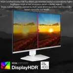 MSI MPG 321URXW QD-OLED 32 Inch UHD 3840x2160 Gaming Monitor 240Hz Refresh 0.03ms Response HDR True Black 400 ClearMR 13000 HDMI 2.1 G-Sync OLED Care 2.0 , Adjustable Hight & Tilt | WHITE & SILVER  | 6 MONTHS WARRANTY - Image 5