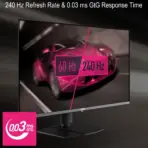 MSI MPG 322URX QD-OLED 32-inch 4K UHD 240Hz Flat Gaming Monitor – QD-OLED Panel, 0.03ms GtG, DisplayHDR True Black 400, HDMI 2.1, DP 2.1a, OLED Care 2.0, Height & Pivot Adjustable | 6 MONTHS WARRANTY - Image 3