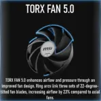 MSI GeForce RTX 5060 Ti 16G VENTUS 3X OC 128-bit Graphics Card With DLSS 4, 16GB GDDR7, PCIe Gen 5, 4608 CUDA®, 2617 Extreme Performance, TORX Fan 5.0, Triple-Fan Cooling, SFF Ready, Dual BIOS & Metal Backplate  - Image 3