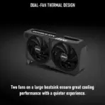 MSI GeForce RTX 5060 Ti 8GB GDDR7 Shadow 2X OC Plus With NVIDIA Blackwell Architecture, DLSS 4, Dual-Fan Cooling, 2602 MHz Boost Clock, PCIe Gen 5, And HDMI 2.1b - Image 2