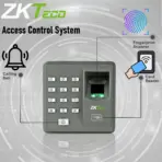 ZKTeco X7 - ID Fingerprint Access Control System With 500 Fingerprint & 500 Card Capacity, 8 Password Groups, RFID Support, Lock Interface, Alarm, Door Sensor, & Standalone Operation