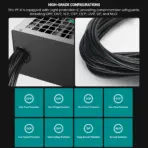 DeepCool Gamer Storm PF700X 700W Power Supply With Triple Bronze Certifications, Premium Japanese Capacitors, Active PFC DC-To-DC Topology, 8 Protections, 120mm HYB Fan - Image 6