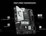 MSI B760M Gaming WiFi DDR5 mATX Motherboard - LGA1700 For Intel 14th/13th/12th Gen - Wi-Fi 6E -2.5G LAN - PCIe 4.0 - Dual Channel DDR5 8000MHz OC - M.2 Shield Frozr -- Steel Armor - ALC897 Audio  | 1 YEAR WARRANTY - Image 3