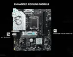 MSI B760M Gaming WiFi DDR5 mATX Motherboard - LGA1700 For Intel 14th/13th/12th Gen - Wi-Fi 6E -2.5G LAN - PCIe 4.0 - Dual Channel DDR5 8000MHz OC - M.2 Shield Frozr -- Steel Armor - ALC897 Audio  | 1 YEAR WARRANTY - Image 2