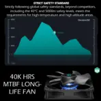 DeepCool Gamer Storm PF700X 700W Power Supply With Triple Bronze Certifications, Premium Japanese Capacitors, Active PFC DC-To-DC Topology, 8 Protections, 120mm HYB Fan - Image 4