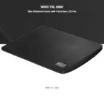 DEEPCOOL Wind PAL Mini Notebook Cooling Pad | 140mm Blue LED Fan, Metal Mesh Panel, Compatible with 39.62 cm (15.6") notebooks and Below - 340X250X25mm - Image 2