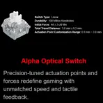 BLOODY AT98 Alpha Optical Gaming Keyboard, 98-Key Compact, Linear Switch, 1000Hz / 1ms, 100M Keystrokes, Adjustable 0.8–3.0mm Actuation, PBT Keycaps, 7 RGB Backlit Effects | BLOODY RED - Image 8