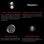 BLOODY MH390 Bluetooth v5.3 Gaming Headset, 40mm Hybrid Driver, M.O.C.I. Dome Tech, 35H Playtime, ENC Mic, 10m Range, 3.5mm Wired Mode, USB-C Fast Charge,, Foldable Design | BLACK - Image 2