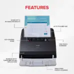 Canon imageFORMULA DR-M160II Desktop Sheet Fed Scanner With 120ipm Duplex Scanning, 75-Sheet ADF, 600dpi Optical Resolution, USB 2.0 Interface, Windows & Mac Compatible | DR-M160II - Image 3