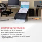 Canon imageFORMULA DR-M160II Desktop Sheet Fed Scanner With 120ipm Duplex Scanning, 75-Sheet ADF, 600dpi Optical Resolution, USB 2.0 Interface, Windows & Mac Compatible | DR-M160II - Image 5