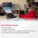 Canon imageFORMULA DR-M160II Desktop Sheet Fed Scanner With 120ipm Duplex Scanning, 75-Sheet ADF, 600dpi Optical Resolution, USB 2.0 Interface, Windows & Mac Compatible | DR-M160II - Image 6