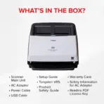Canon imageFORMULA DR-M160II Desktop Sheet Fed Scanner With 120ipm Duplex Scanning, 75-Sheet ADF, 600dpi Optical Resolution, USB 2.0 Interface, Windows & Mac Compatible | DR-M160II - Image 11