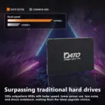 DATO DS700 256GB 2.5″ SATAIII SSD With 535MB/s Read, 500MB/s Write, Smart SLC Caching, Shock-Resistant Build, Low Power Use, Silent Operation, Lightweight Design, HDD Upgrade Ready | DS700SSDA-256GB - Image 3