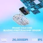 Attack Shark X3 Wireless Gaming Mouse 49g Superlight, PAW3395 Sensor, 26K DPI, Kailh GM8.0 Switch, Tri-Mode 2.4G/Bluetooth/Wired, 200H Battery, 5-Button , for  PC/Win/Mac | LAVANDER  - Image 6