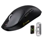 ATTACK SHARK X8 Ultra 8KHz Wireless Gaming Mouse 55g with PAW3950MAX Sensor, 42,000 DPI, Tri-Mode Connectivity & C06ULTRA 8K LED Cable – Black - Image 9