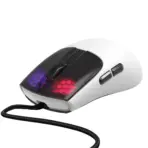 Marvo M727 White Wired Gaming Mouse, 12,400 DPI Optical Sensor, 6 Programmable Buttons, 1000Hz Polling Rate, 16.8M ARGB Lighting, Ambidextrous Ergonomic Design - Image 4