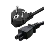 EU European Power Cord Euro EU Plug C5 Cloverleaf Power Supply Lead Cable 1.5m 5ft for Notebook Laptop PC Computer AC Adapters