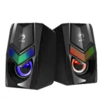 SG-118 Havoc 10 2.0 Stereo RGB Gaming Speaker | 6W Power | RGB Lighting | USB & AUX Connection | Compact & Portable | Clear Sound & Enhanced Gaming Experience