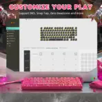 ATTACK SHARK R82 HE 75% Wired Magnetic Gaming Keyboard With 8000Hz Polling Rate, 0.005mm Rapid Trigger Accuracy, 256KHz Scan Rate, 5-Layer Sound Damping, And RGB Backlight | Rose Contour - Image 8