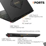 HP OMEN 16 inch League of Legends : Intel® Core™ i7-14650HX | 32 GB DDR5 RAM  ; 1TB NVMe™ | RTX™ 5060 (8GB) |16-inch 2K 165 Hz, 3 ms IPS Display |4-zone RGB Backlit Keyboard | Windows 11 | SHADOW BLACK ~ Limited Edition - Image 10