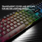 Fantech Shikari K515 RGB Wired Gaming Keyboard with 6 Keys Advance Anti-Ghosting | Transparent cover & Keycaps | 104 Keys Membrane Switch  - Image 6