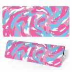 Hyde Nova Bubble Gum Splash Mousepad 90x40 | XXL Gaming Desk Mat | Smooth Precision Surface | 4mm Comfort Padding | Non-Slip Rubber Base | Anti-Fray Stitched Edges - Image 2