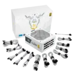 Segotep KL-1250G 1250W PSU | 80+ Gold | ATX 3.0 | Fully Modular | PCIe 5.0 | White Edition | AI Cooling | Ultra-Silent 140mm Fan | White - Image 2