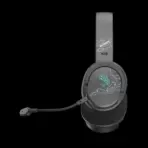 bloody GR370 GAMING WIRELESS HEADSET - 3 Mode Connectivity ① 2.4GHz Wireless ② Bluetooth v5.3 ③ 3.5mm Wired Audio - Noise Cancelling Uni-Directional Mic - 7 Color Backlit - Up to 12m Operating Range - Sports Black - Image 5