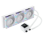 SEGOTEP MU360 Liquid Cooler White 360mm AIO with 2.4-inch IPS Digital Display, Modular ARGB Fans, EPDM Tubing, 9-Pole Pump, <320W TDP Support for Intel and AMD Platforms - Image 3