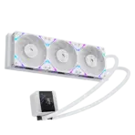 SEGOTEP MU360 Liquid Cooler White 360mm AIO with 2.4-inch IPS Digital Display, Modular ARGB Fans, EPDM Tubing, 9-Pole Pump, <320W TDP Support for Intel and AMD Platforms - Image 5