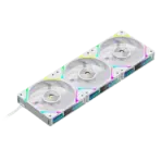 SEGOTEP MU360 Liquid Cooler White 360mm AIO with 2.4-inch IPS Digital Display, Modular ARGB Fans, EPDM Tubing, 9-Pole Pump, <320W TDP Support for Intel and AMD Platforms - Image 11