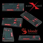 BLOODY AT98 Alpha Optical Gaming Keyboard, 98-Key Compact, Linear Switch, 1000Hz / 1ms, 100M Keystrokes, Adjustable 0.8–3.0mm Actuation, PBT Keycaps, 7 RGB Backlit Effects | BLOODY RED - Image 10