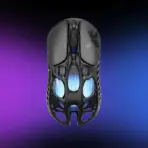 GravaStar Mercury X Wireless Gaming Mouse 49g , Magnesium Alloy, PAW 3950 Sensor 32,000 DPI , 1000Hz Polling Rate, Tri-Mode Connectivity, 5 Programmable Buttons, RGB Lighting , Web-Based Software | Galaxy Black - Image 8
