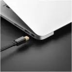 UGREEN 10477 Mini DisplayPort to DisplayPort Cable 1.5M – 8.64Gbps, 2560x1600p@60Hz, Gold-Plated, DP 1.2, Bi-Directional, Plug & Play – Black Premium Video Cable - Image 5