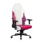 APEX SEAT TOKYO-GT Gaming Chair : Pro Racing Throne With Leather+Velvet+Suede Shell , 4D Armrest ,  Frog Mechanism & Class-4 Gas Lift , 90–141° Recline, 160 Kgs Max , Lumbar Pillow and Magnetic Headrest Included | WHITE & MAGENTA VARIANTS ~ AP-2108R - Image 24