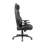 APEX SEAT SLENDERMAN Gaming Chair With PU Leather + Velvet + Suede Upholstery ,  90–155°  Recline , 2D Armrests,  Class 4 Gas Lift, Metal Frame , Memory Foam  , Backrest Cushion & Magnetic Headrest Included | SLEEK BLACK ~ AP-2155 - Image 15