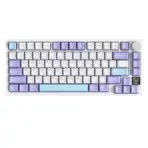 ATTACK SHARK X820 Ultra 75% Tri-Mode Gasket Mechanical Keyboard With Smart TFT Display, Metal Knob, Hot-Swappable Linear "GIFT" Switches, 4000mAh Battery, And RGB Backlight | Star White - Image 10