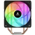 Segotep FI4 Digital Black Air Cooler with 4 Copper Heat Pipes, 120mm PWM ARGB Fan, Detachable Real-Time CPU Status Display, 180W TDP Cooling for Intel LGA1700 & AMD AM5 Systems - Image 6