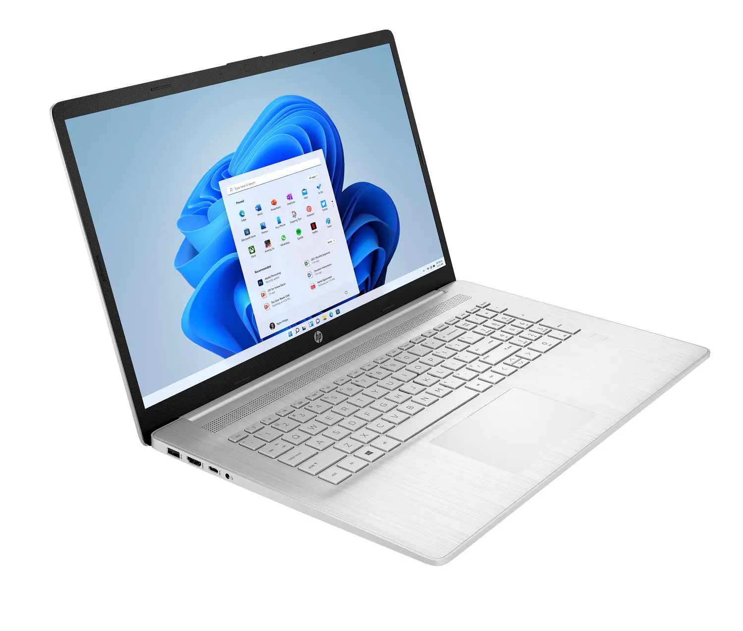 HP NOTEBOOK 17-CN3XXX Intel Core i7-1355U | 8GB DDR4 RAM ; 256GB SSD NVMe | 17.3 inch HD+ TouchScreen IPS Display | FingerPrint Reader | Windows 11 | Silver ~ Factory Refurb - 1 Year Warranty - Image 3