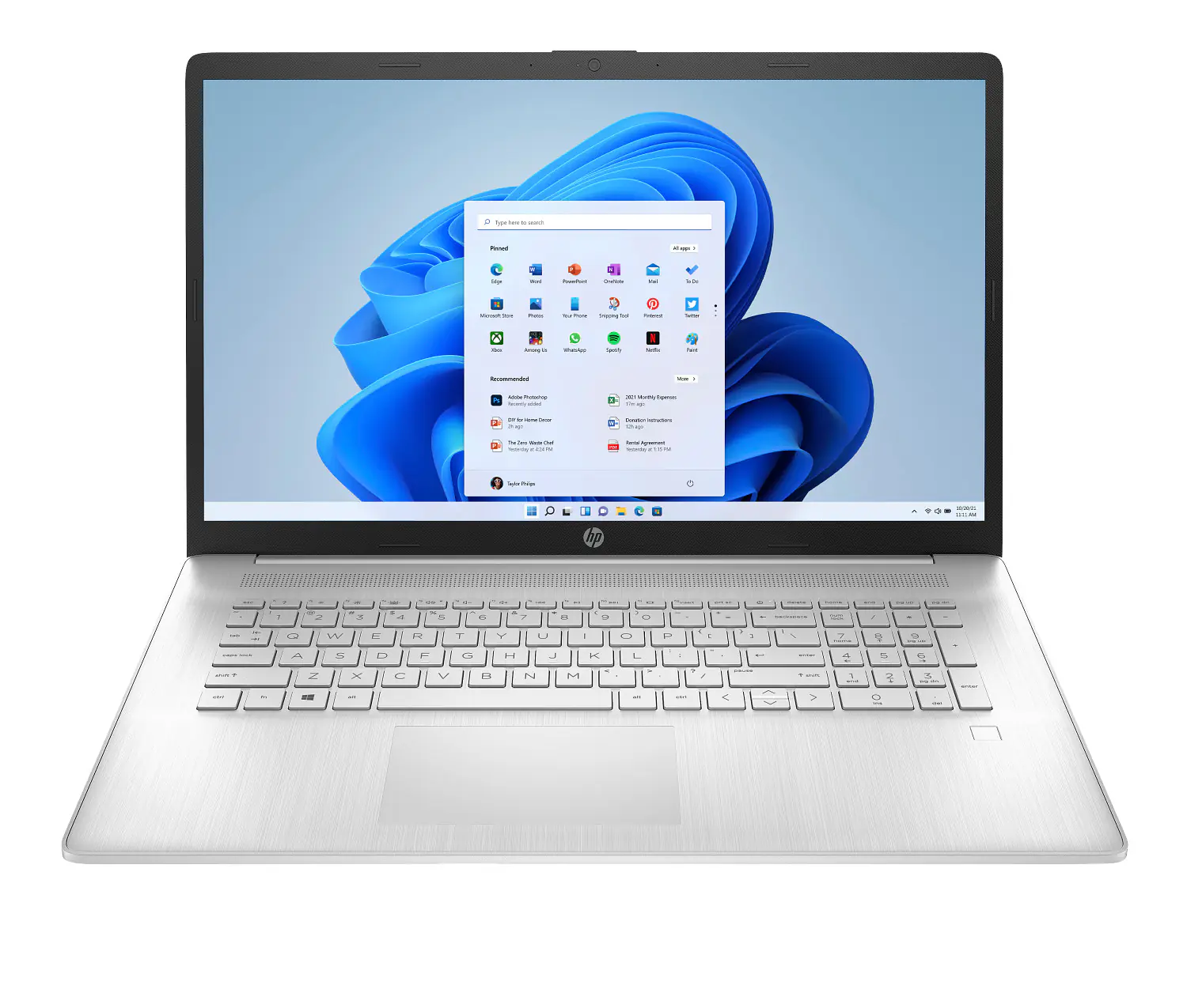 HP NOTEBOOK 17-CN3XXX Intel Core i7-1355U | 8GB DDR4 RAM ; 256GB SSD NVMe | 17.3 inch HD+ TouchScreen IPS Display | FingerPrint Reader | Windows 11 | Silver ~ Factory Refurb - 1 Year Warranty - Image 2