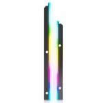 ASIAHORSE X-ATX ARGB LED Strip for Motherboards – 28 Addressable RGB LEDs, 5V 3-Pin Aura Sync Compatible, Flexible Light Bar for ATX PC Builds (Black)