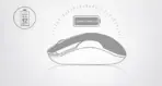  A4TECH G3-760N Wireless Mouse , Advanced 2.4GHz Optical 2.4GHz Connectivity , 15 meter Range , Auto Power Saving , 16 Hotkey Gestures , Symmetric Ergonomic Design - Black - Image 8