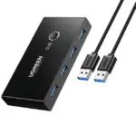 UGREEN KVM SWITCH USB 2.0 SHARING SWITCH 2 IN 4 OUT 480MB