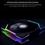 Lian Li UNI Fan TL 120 Infinity Mirror LCP Case Fans ; UNI FAN  Interlocking System ; Daisy -Chain Style ;  LCP Fan Blades ; Fluid Dynamic Bearing ; Triple Pack with Controller | BLACK 12TL3B  - Image 2